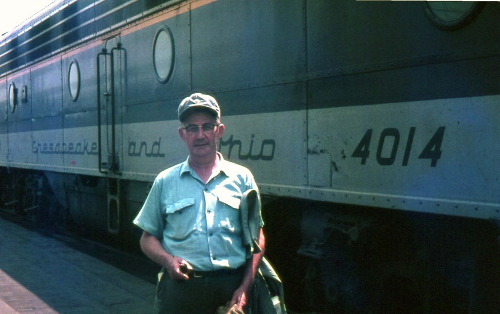 C&O E-8A 4014 Huntington, WV Aug 66 Mr. H.F. Bogenschutz