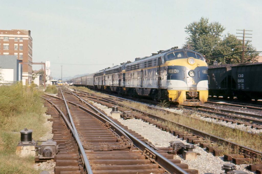 - Chesapeake & Ohio EB VA Railroad Train Postcard Sportsman into Alexandria 